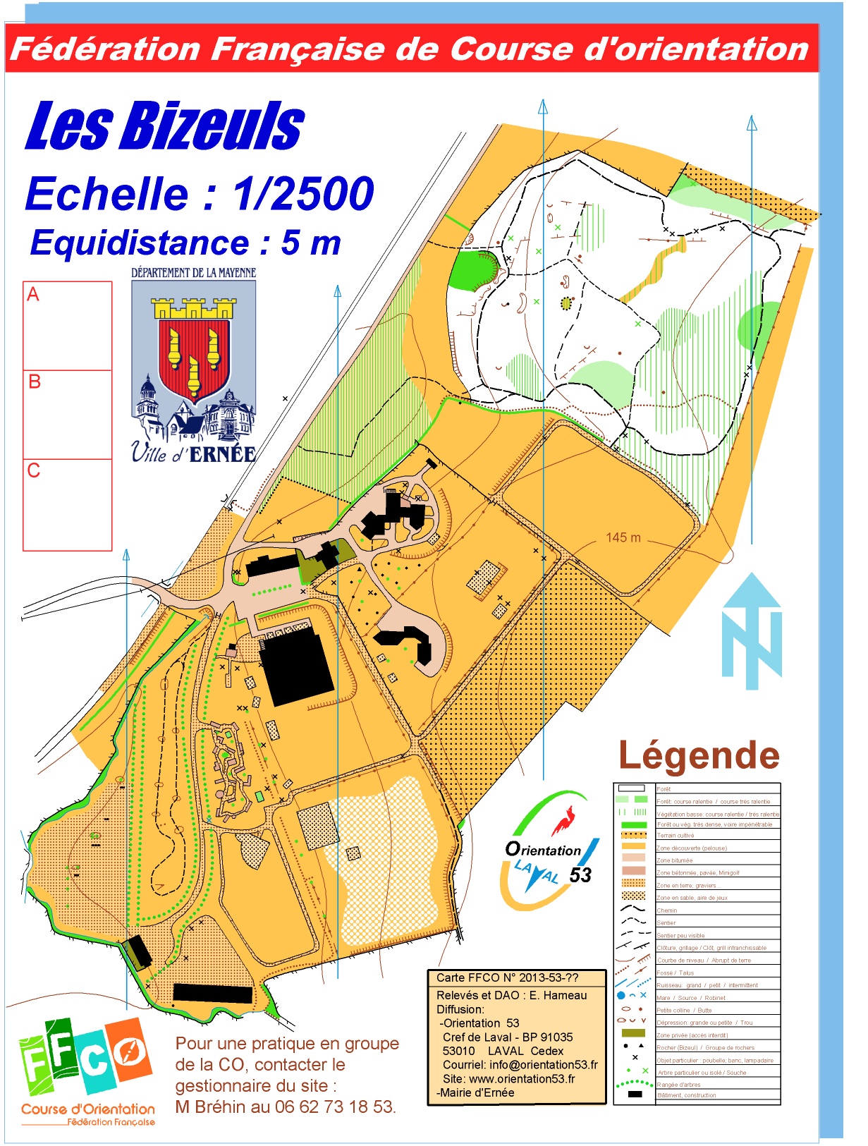 Une carte d'orientation disponible pour les Bizeuls ! Ernée