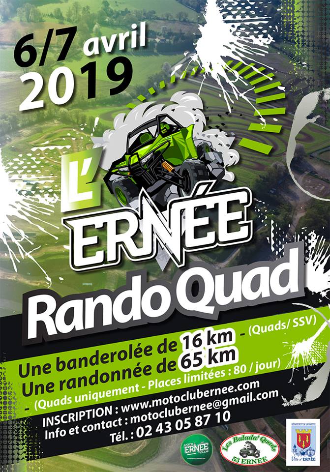 L Ernee Rando Quad Ernee calendrier rando quad 2021