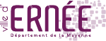 logo violet de la ville ernee